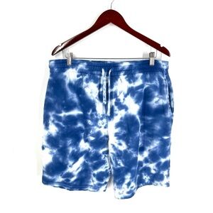Denim & Flower Ricky Singh Tie Dye Cotton Sweatshorts Size XL 8.5” Inseam